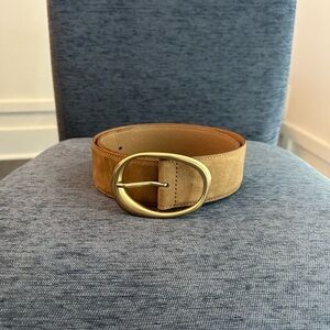 Banana Republic Tan Belt with Gold Buckle